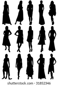 girls silhouettes