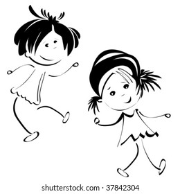 girls silhouettes