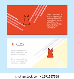 Girls skirt abstract corporate business banner template, horizontal advertising business banner.