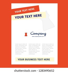 Girls skirt Title Page Design for Company profile ,annual report, presentations, leaflet, Brochure Vector Background