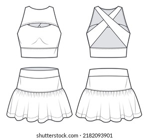 Share 157+ flat sketches of skirts latest