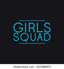 Girls Squad Vector for Shirt Printing