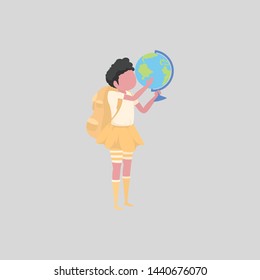 Girls student activities in school 