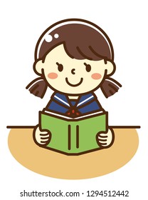 Girls studying without appetite