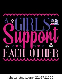 Girls Support Each Other, Summer Season, Summer 2023, Shirt Print Template, SVG, Vacation Shirt svg