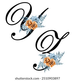 girls tee design print new alphabet y and z font flowers best new vector design
