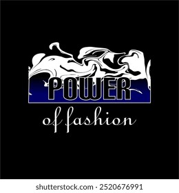 girls tee design print new best power of fashion texture design illustration vector look
