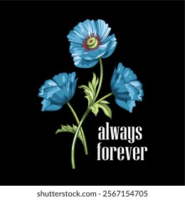 girls tee design print new flowers type design always forever best color design