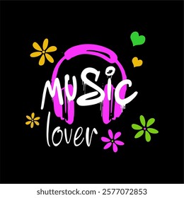 girls tee design print new music lover design best color print design