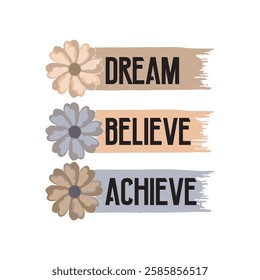 girls tee design print new style dream believe achieve best light color design