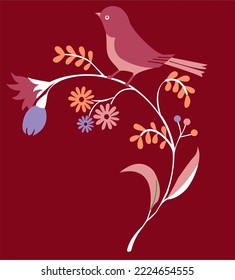 girls top design for printing vector illustration