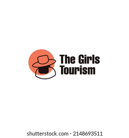 The Girls Tourism Logo Design, tour logo design, tour guide company logo, tourist company logo 