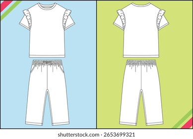 GIRLS TRACKSUIT PYJAMA SET DRESS