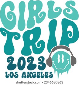 Girls trip 2023 los angeles t-shirt design