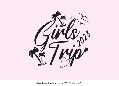 Girls Trip Retro Beach Png Sublimation, Digital Download, shirt, mug, Cricut Svg, Silhouette Svg, svg, dxf, eps, png. Funny Quotes | Typography Design | T-shirt Design