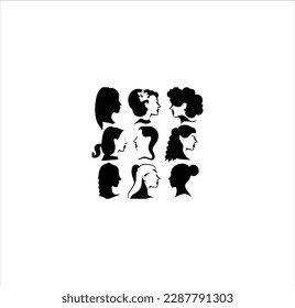 Obra de arte vectorial femenina.