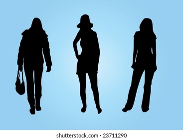 Girls walking