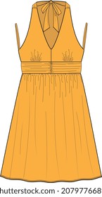 GIRLS AND WOMEN DRESS SKETCH VECTOR