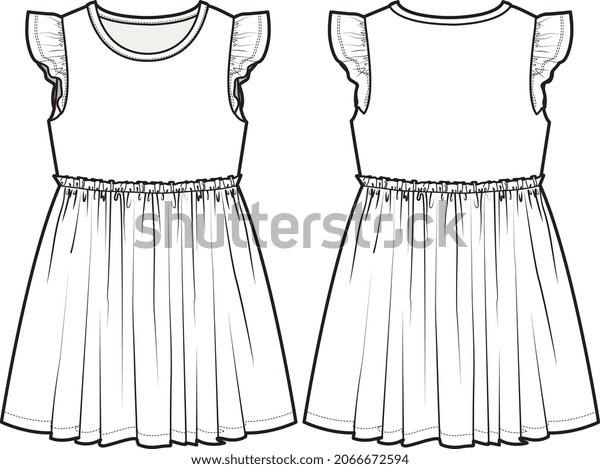 Girls Women Wear Tee Knit Tops Stock Vector (Royalty Free) 2066672594 ...