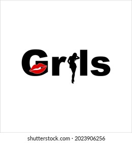 girls writing pictures of girls with red lips