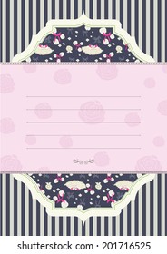 Girly card design