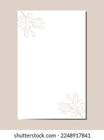 Girly diary page template design, Planner page decorated with flowers vector.