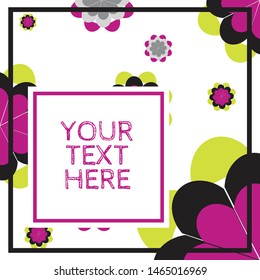 Girly fun flower textile / pattern