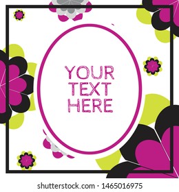 Girly fun flower textile / pattern