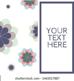 Girly fun flower textile / pattern