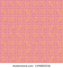 Girly geometric abstract seamless pattern multicolor background with pinky colors. Vector illustration for fashion wrapping and textile print.