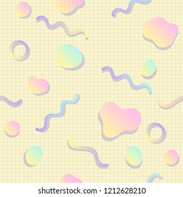 Girly grid lined seamless background vector