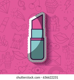 girly icon over background image 