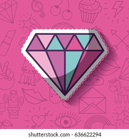 girly icon over background image 