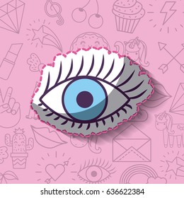 girly icon over background image 