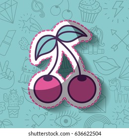 girly icon over background image 