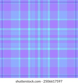 Girly pattern background texture, rich tartan check vector. Checks seamless textile plaid fabric in indigo and blue colors palette.