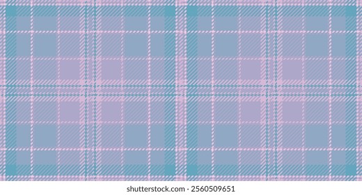 Girly pattern seamless plaid, expensive texture textile tartan. Refresh vector check fabric background in pastel and light colors palette.