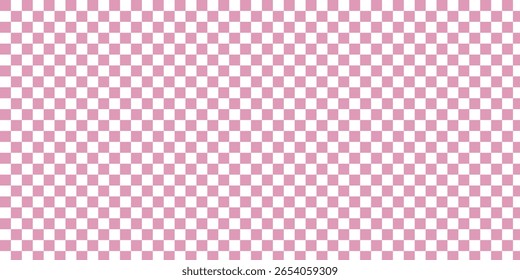 Girly pink seamless y2k pattern with chess style for texture and wrapping paper.