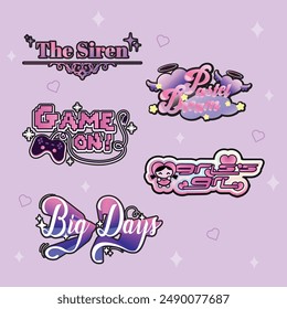 GIRLY POP perfect for stickers, merchandise, and apparel designs. This pack offers high-quality, eye-catching typography, easy to use and scalable. Perfect for your design needs!