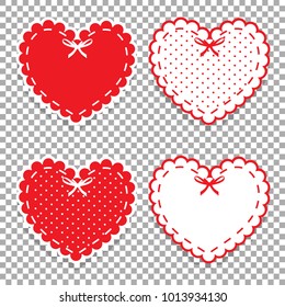 Girly scrapbook design elements. Vector Valentines day or love wedding stickers, clip art, details for scrapbooking, greeting cards, invitation