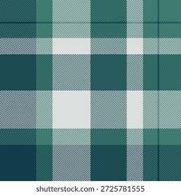 Vetor girly padrão jogado, fundo elegante verificar sem emenda. Scrapbooking textura de tecido têxtil tartan em gainsboro e paleta de cores azul-petróleo.