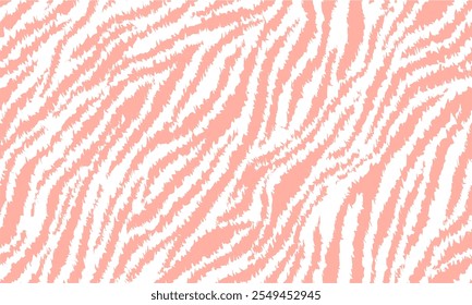 padrão sem emenda de zebra feminina. fundo listrado rosa. padrão orgânico abstrato. fundo vetorial para design de tecido, papel de embrulho, têxtil e papel de parede.