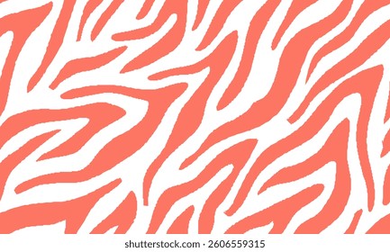 girly zebra seamless pattern. pink stripped background. abstract organic pattern. vector background for fabric design, wrapping paper, textile and wallpaper.