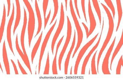 girly zebra seamless pattern. pink stripped background. abstract organic pattern. vector background for fabric design, wrapping paper, textile and wallpaper.