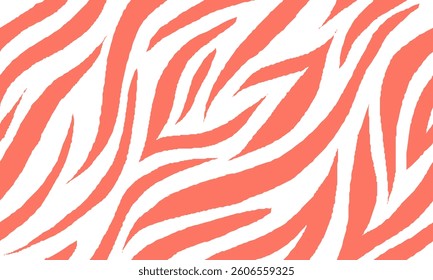 girly zebra seamless pattern. pink stripped background. abstract organic pattern. vector background for fabric design, wrapping paper, textile and wallpaper.