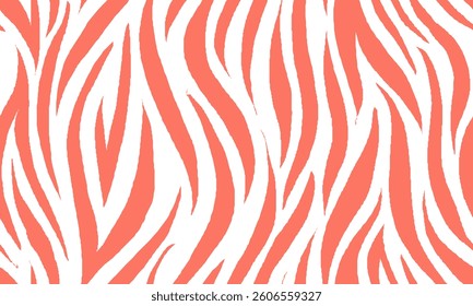girly zebra seamless pattern. pink stripped background. abstract organic pattern. vector background for fabric design, wrapping paper, textile and wallpaper.