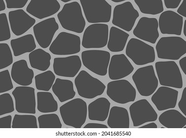 Girrafe abstract texture vector background, seamless pattern animal skins