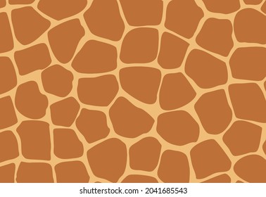 Girrafe abstract texture vector background, seamless pattern animal skins