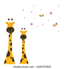 girrafe background illustration vector