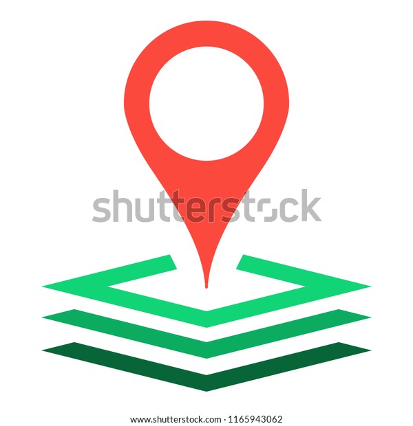 Gis Geographic Information Systems Vector Icon Stock Vector (Royalty ...